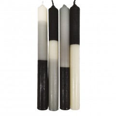 CANDLES O BICOLORS SET OF 4    - CANDLE HOLDERS, CANDLES
